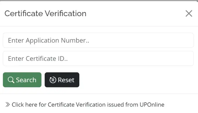 edistrict up certificate status